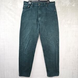 Vintage Levis Jeans Mens 36x32 (Fits 35x31) Green 550 Relaxed 90s Made in USA